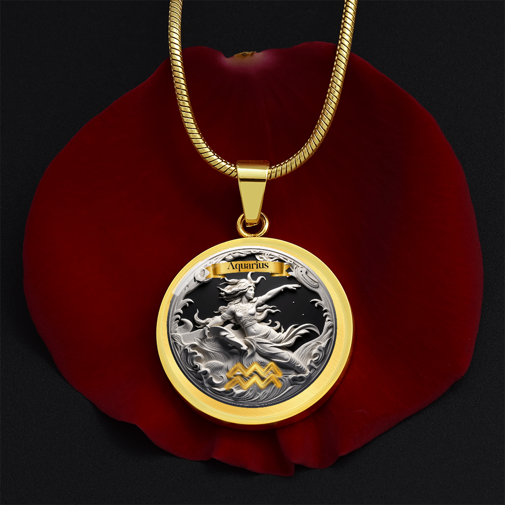 Aquarius Zodiac Signs - Custom Crafted Necklace