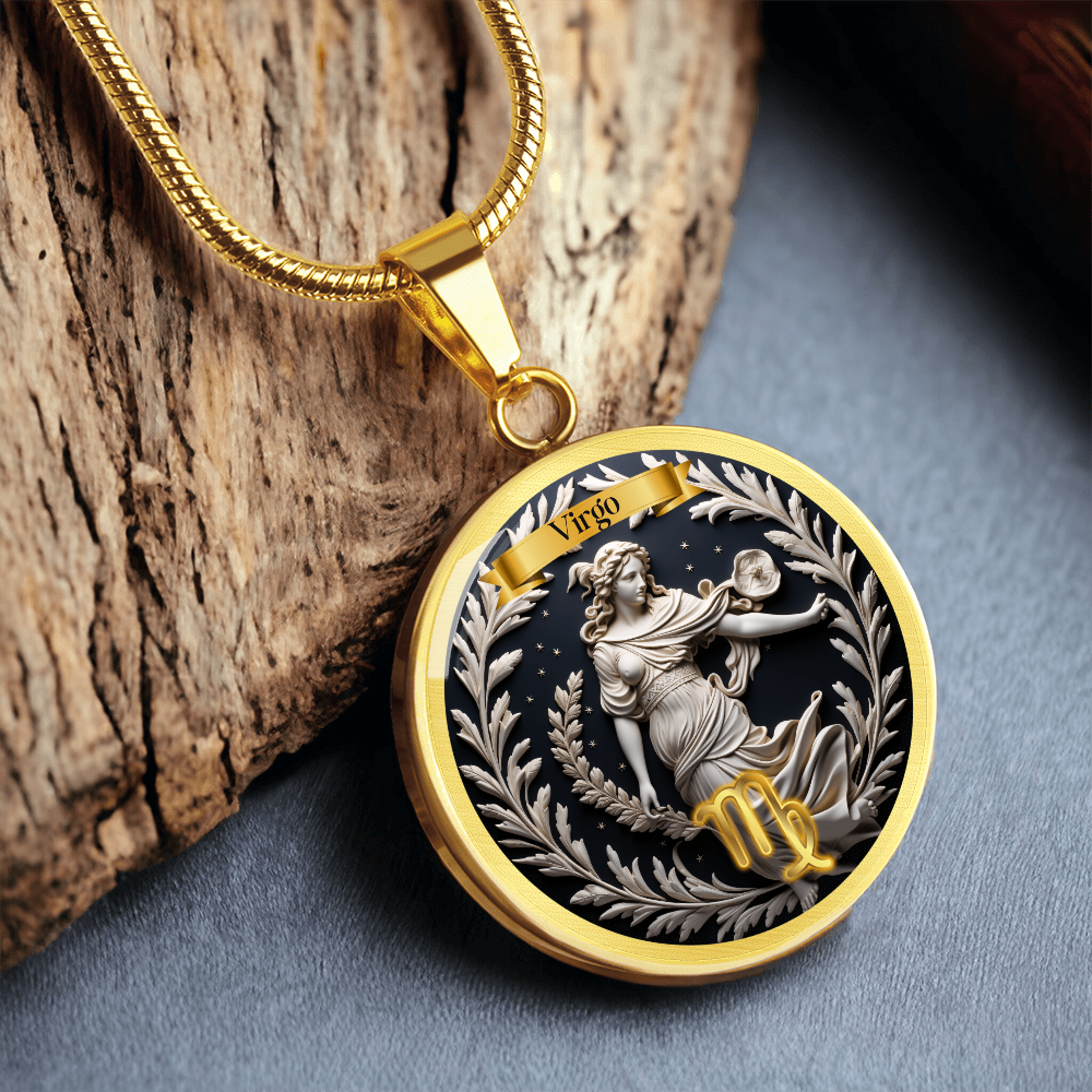 Virgo Zodiac Sign  - Custom Crafted Necklace