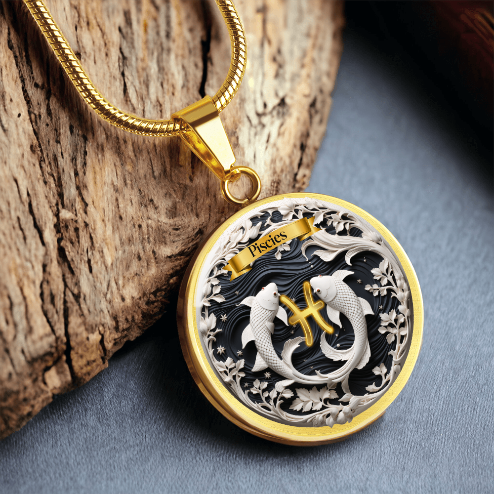 Pisces Zodiac Sign- Custom Crafted Necklace