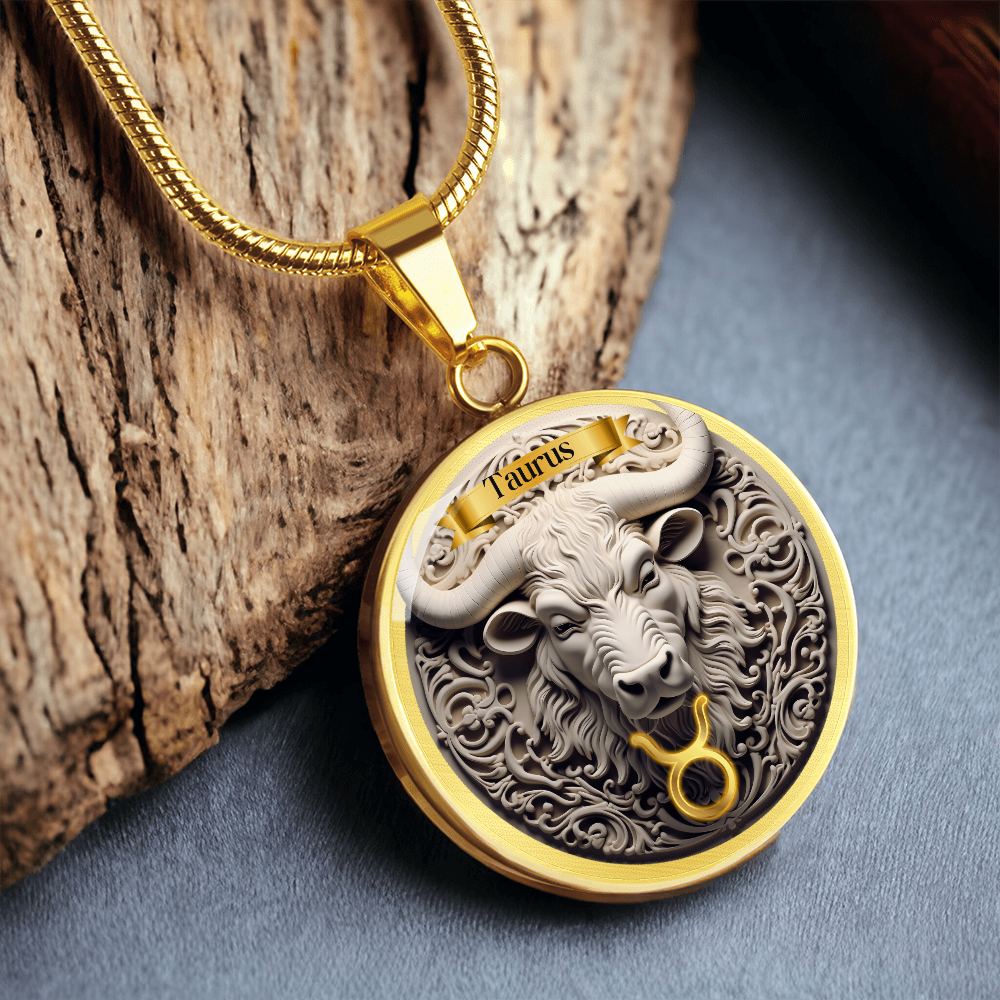 Taurus Zodiac Sign - Custom Crafted Necklace