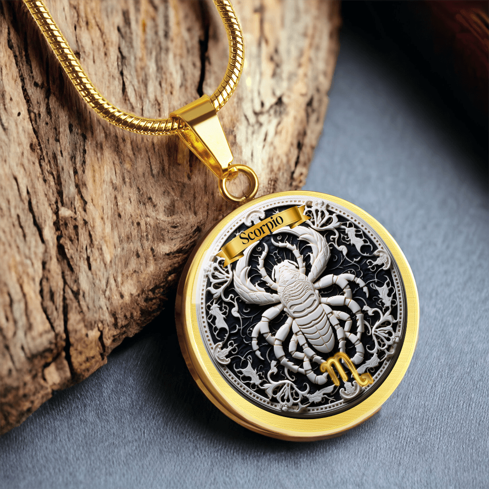 Scorpio Zodiac Sign- Custom Crafted Necklace