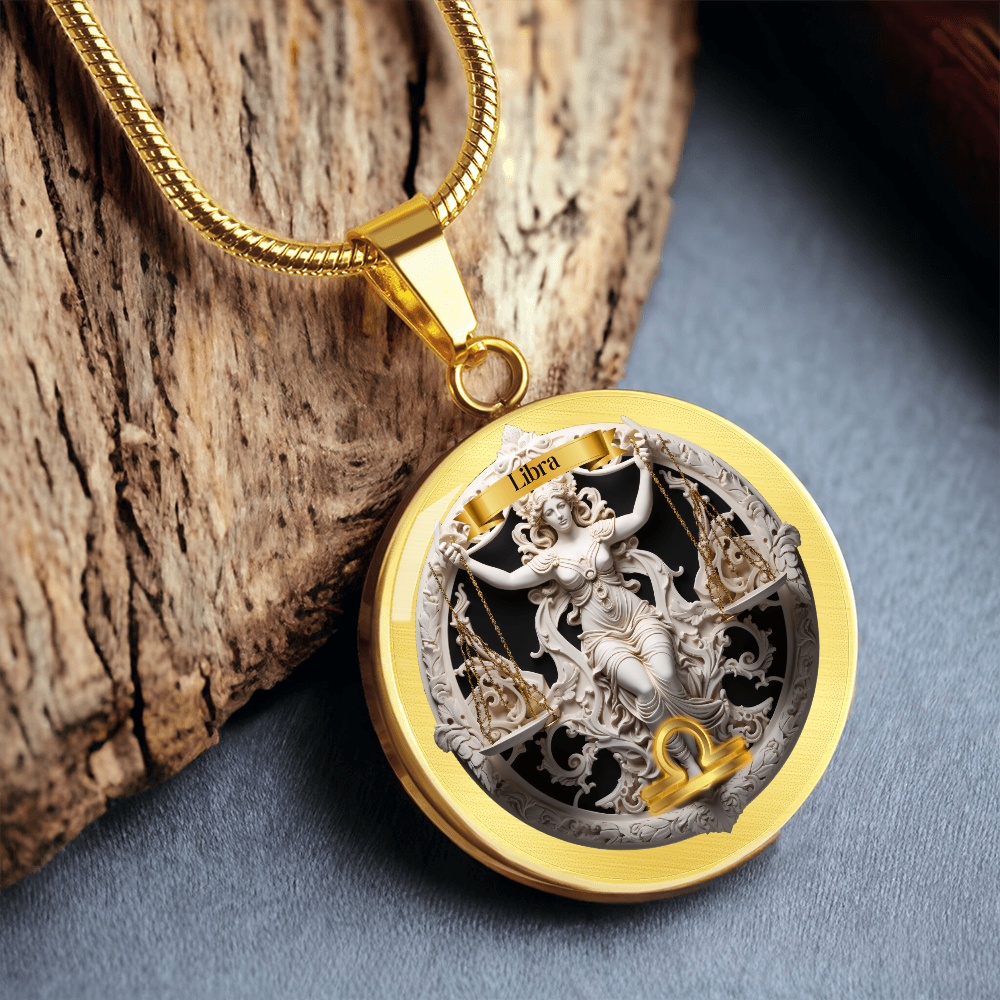 Libra Zodiac Sign- Custom Crafted Necklace