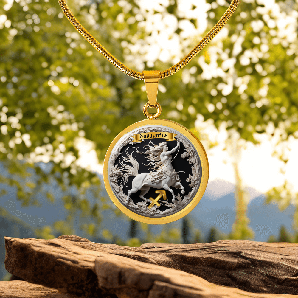 Sagittarius Zodiac Sign - Custom Crafted Necklace
