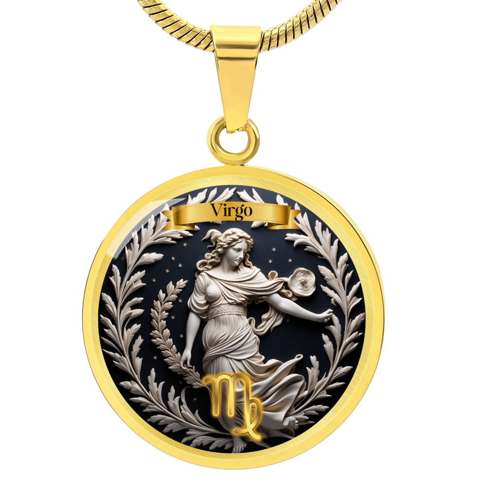 Virgo Zodiac Sign  - Custom Crafted Necklace