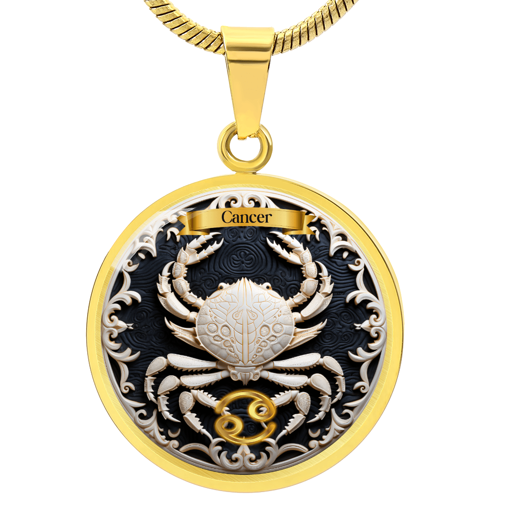 Cancer Zodiac Sign - Custom Crated Necklace