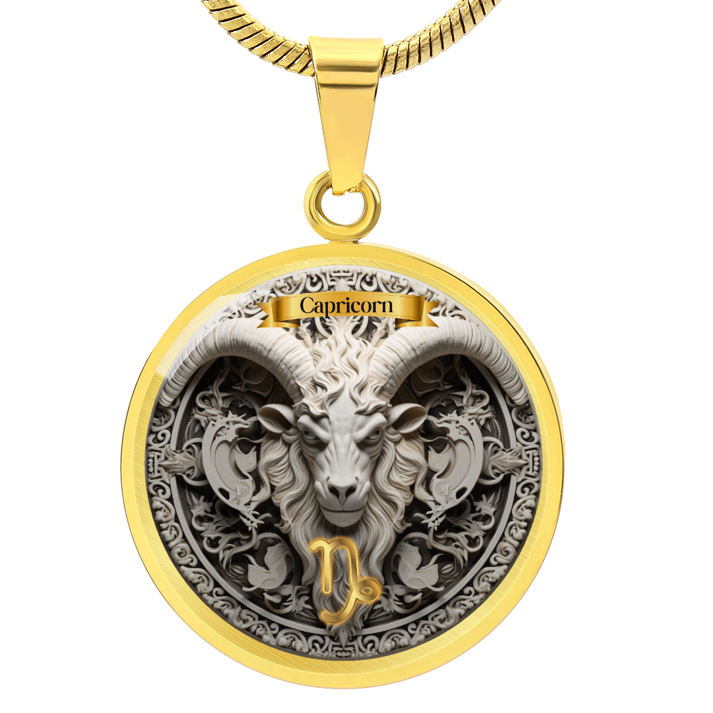Capricorn Zodiac Sign- Custom Crafted Necklace