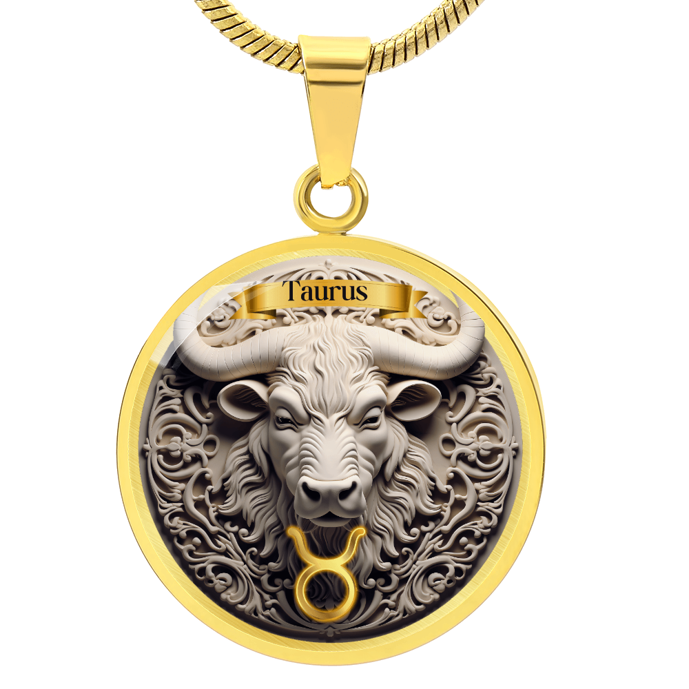 Taurus Zodiac Sign - Custom Crafted Necklace
