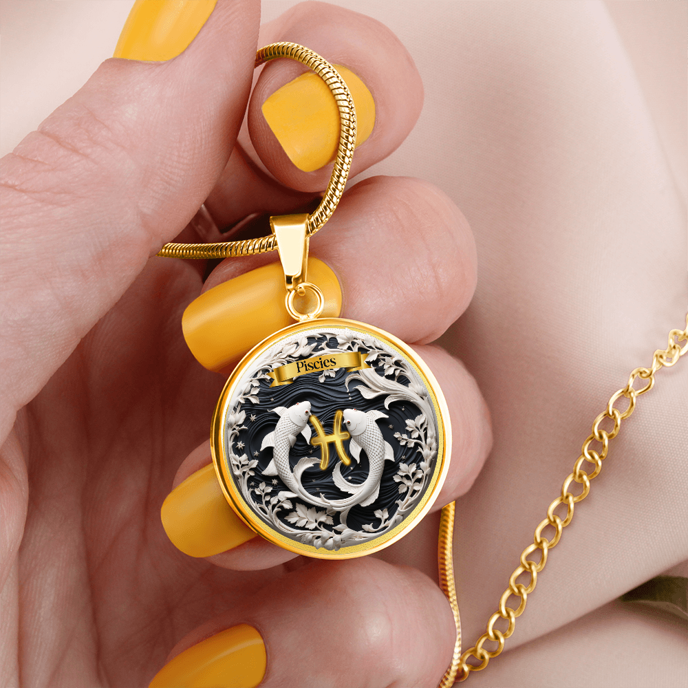 Pisces Zodiac Sign- Custom Crafted Necklace