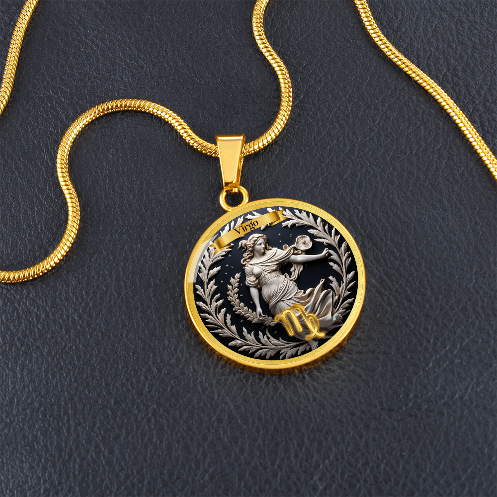 Virgo Zodiac Sign  - Custom Crafted Necklace