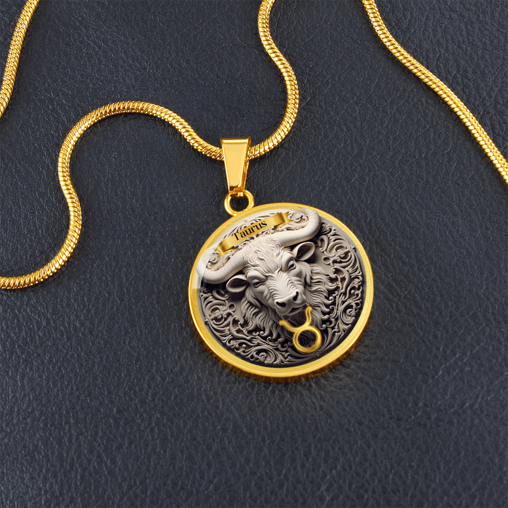 Taurus Zodiac Sign - Custom Crafted Necklace