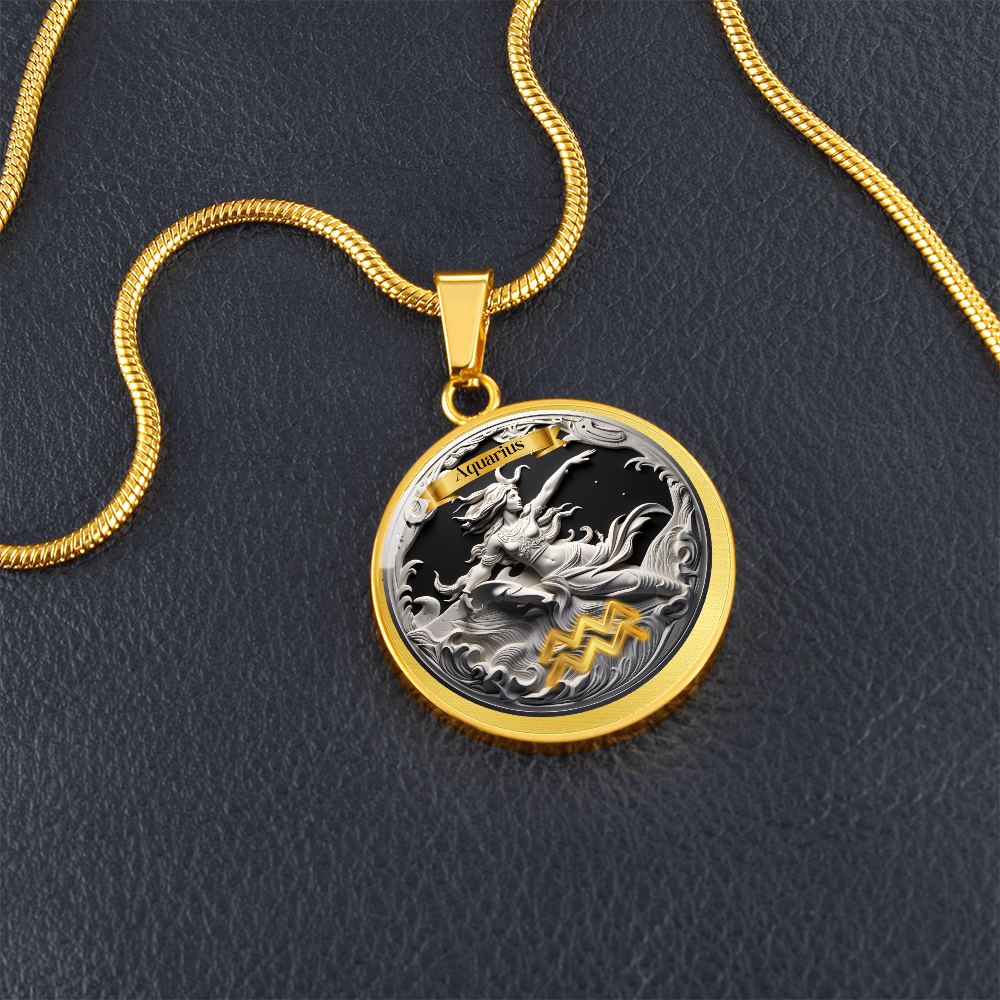 Aquarius Zodiac Signs - Custom Crafted Necklace