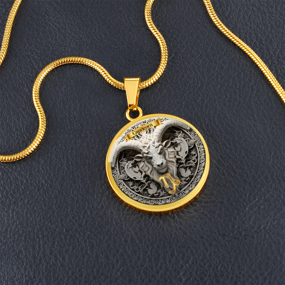 Capricorn Zodiac Sign- Custom Crafted Necklace