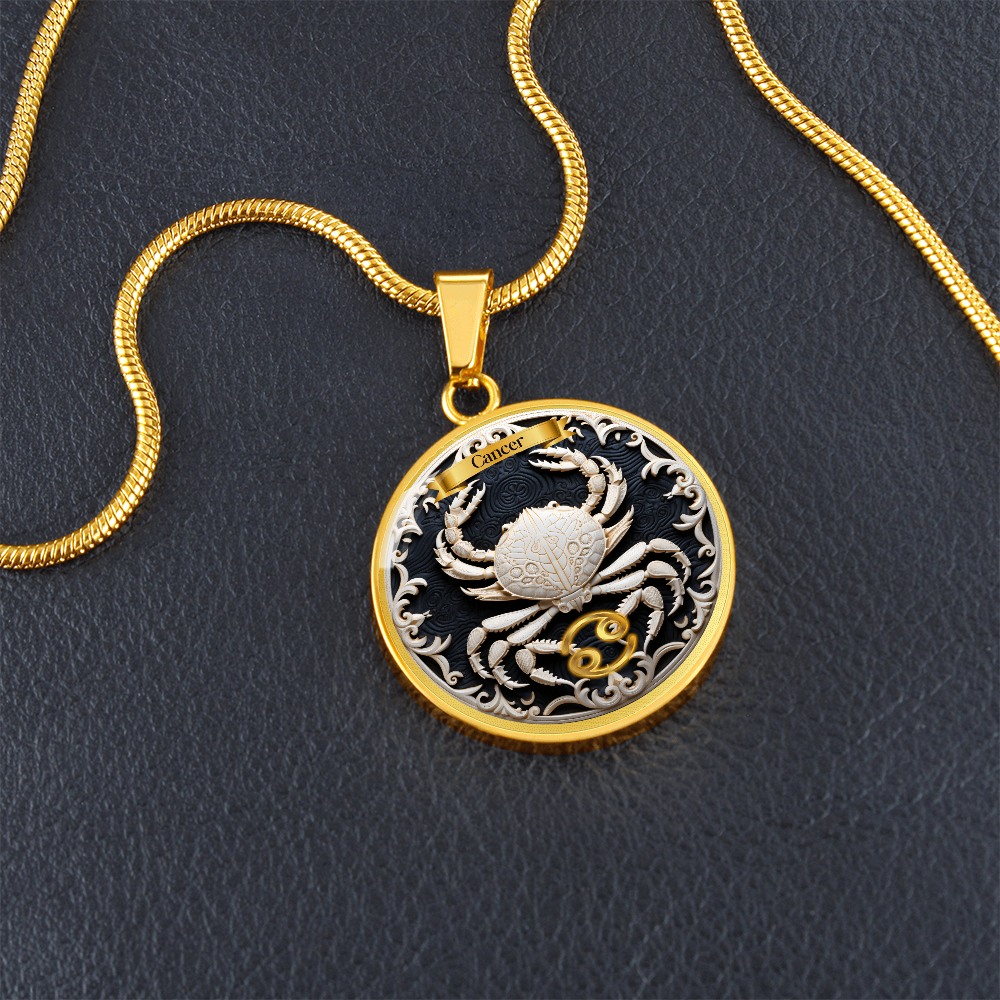 Cancer Zodiac Sign - Custom Crated Necklace