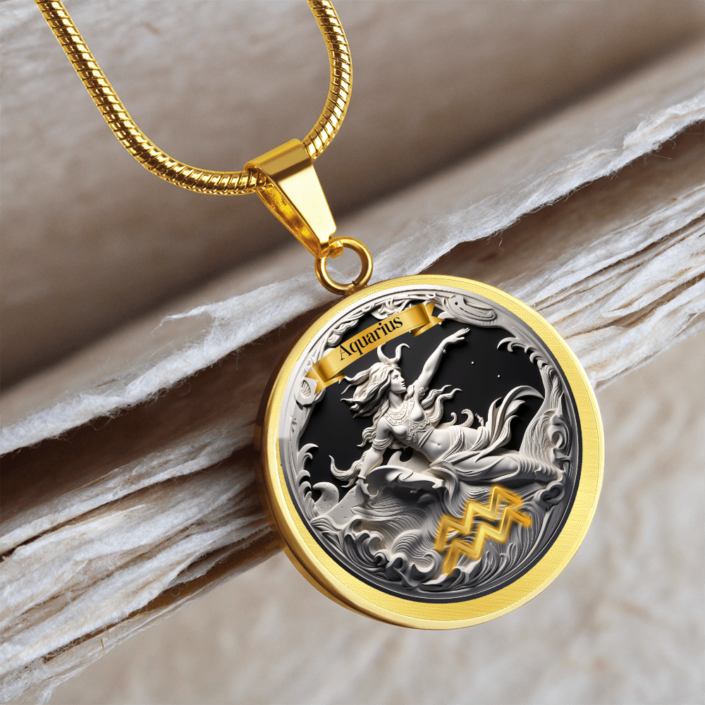 Aquarius Zodiac Signs - Custom Crafted Necklace