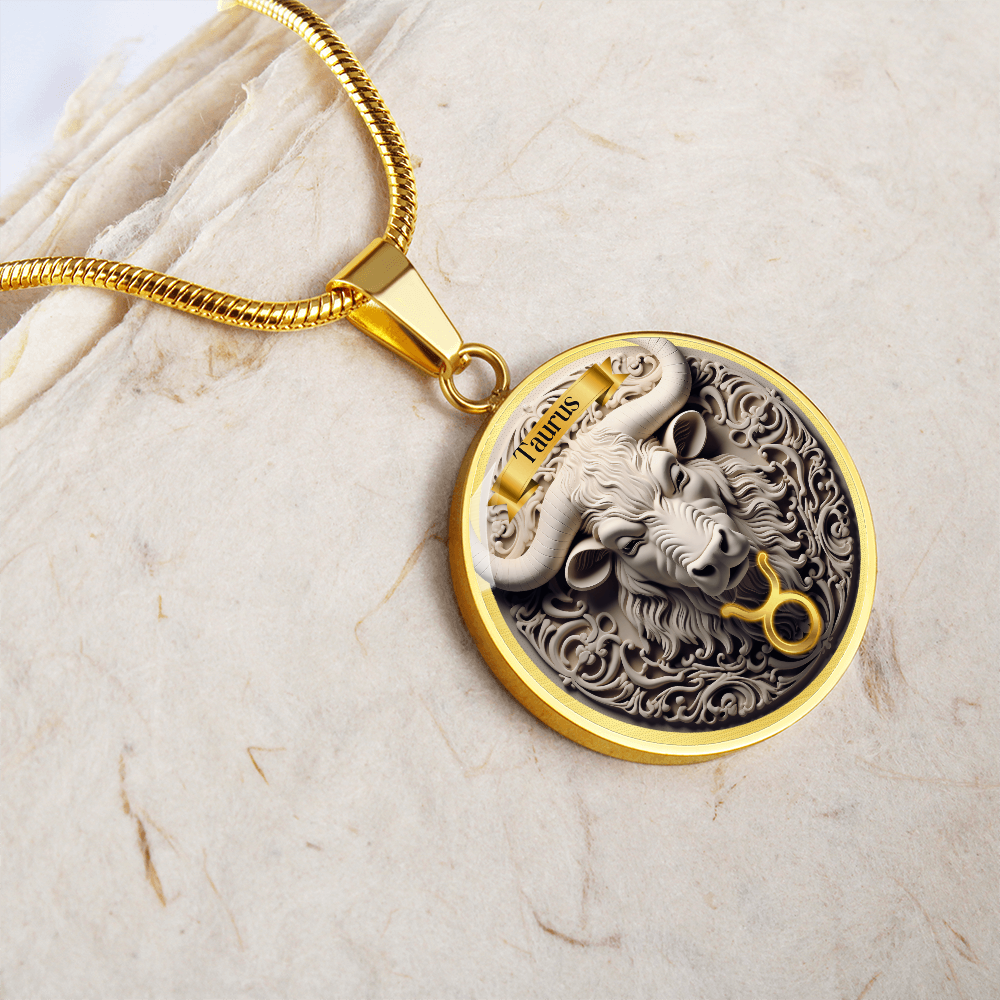 Taurus Zodiac Sign - Custom Crafted Necklace