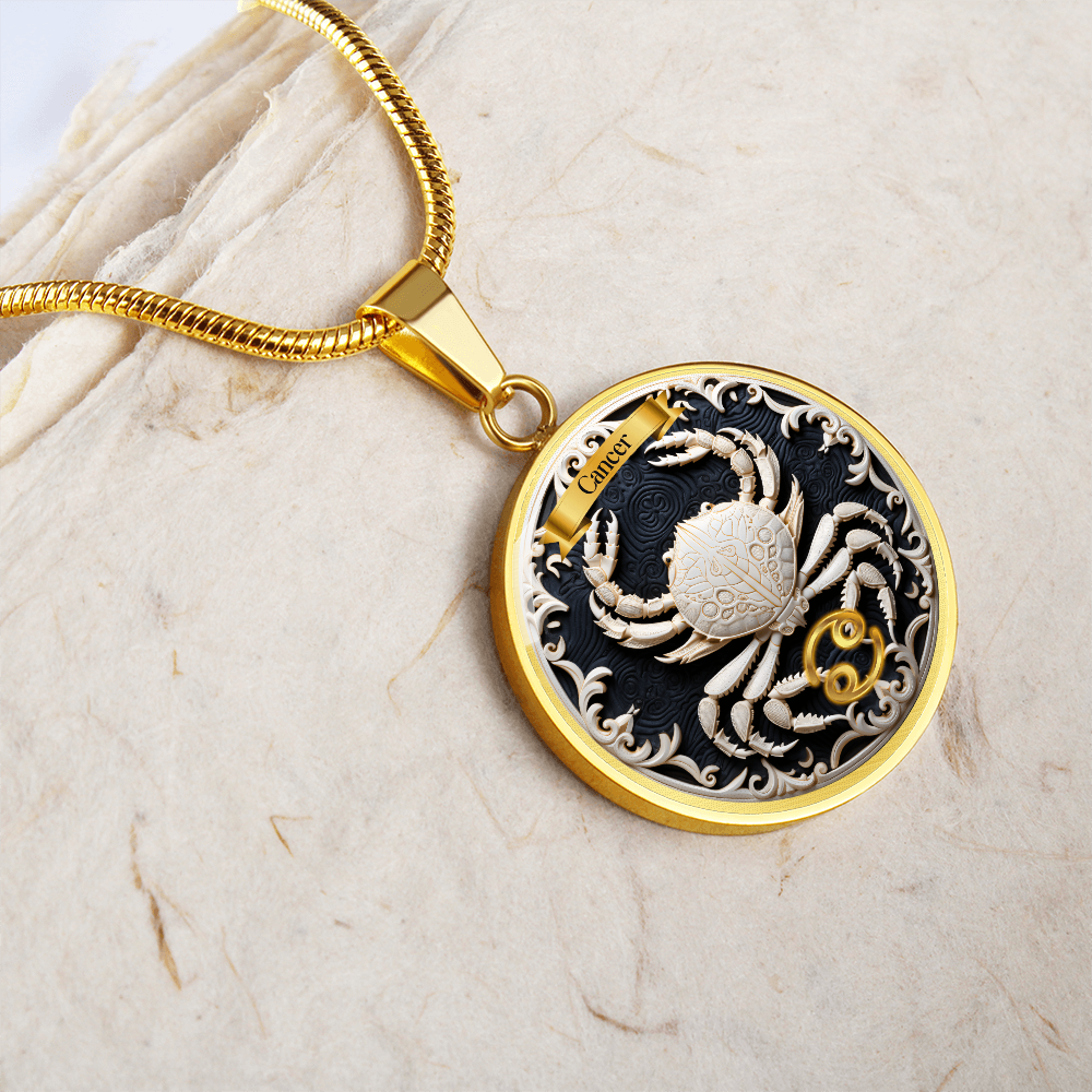 Cancer Zodiac Sign - Custom Crated Necklace