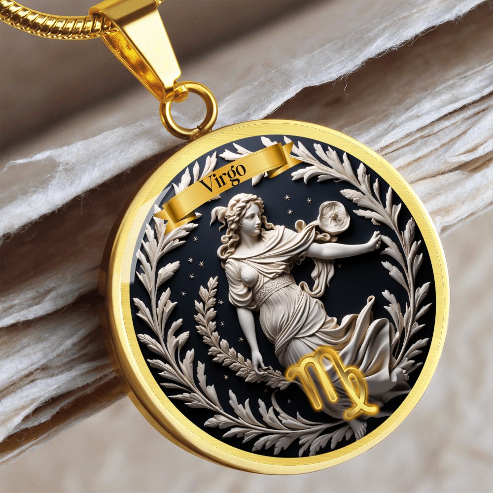 Virgo Zodiac Sign  - Custom Crafted Necklace