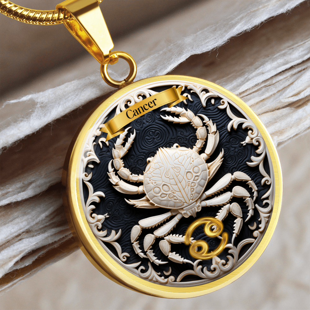 Cancer Zodiac Sign - Custom Crated Necklace