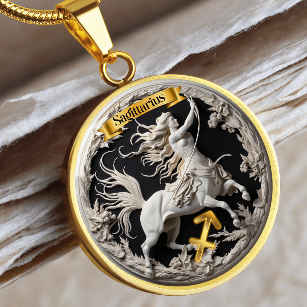 Sagittarius Zodiac Sign - Custom Crafted Necklace