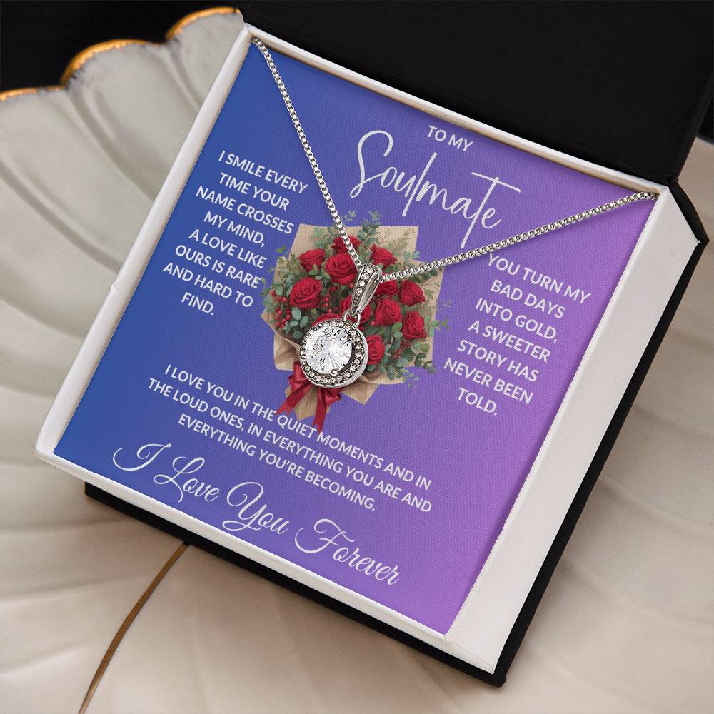 "My Soulmate"- Beautiful Diamond Cut Necklace