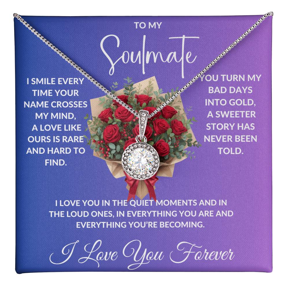 "My Soulmate"- Beautiful Diamond Cut Necklace