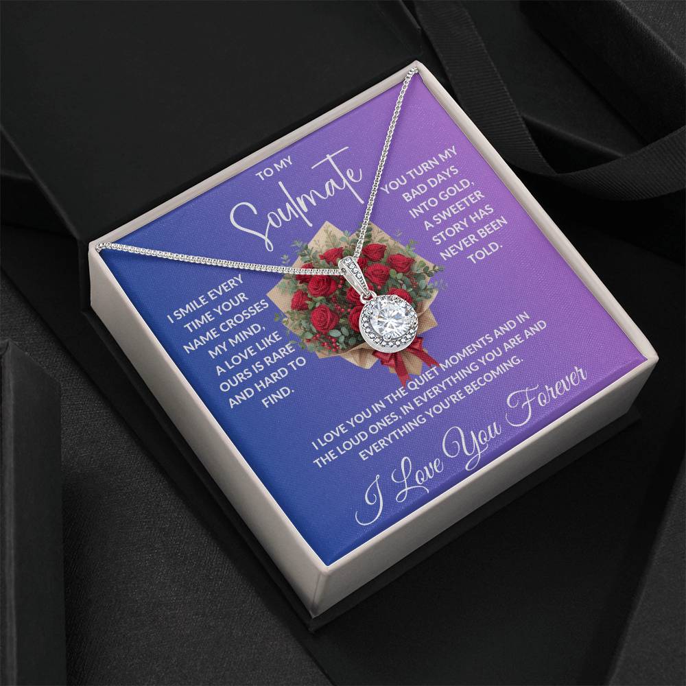 "My Soulmate"- Beautiful Diamond Cut Necklace