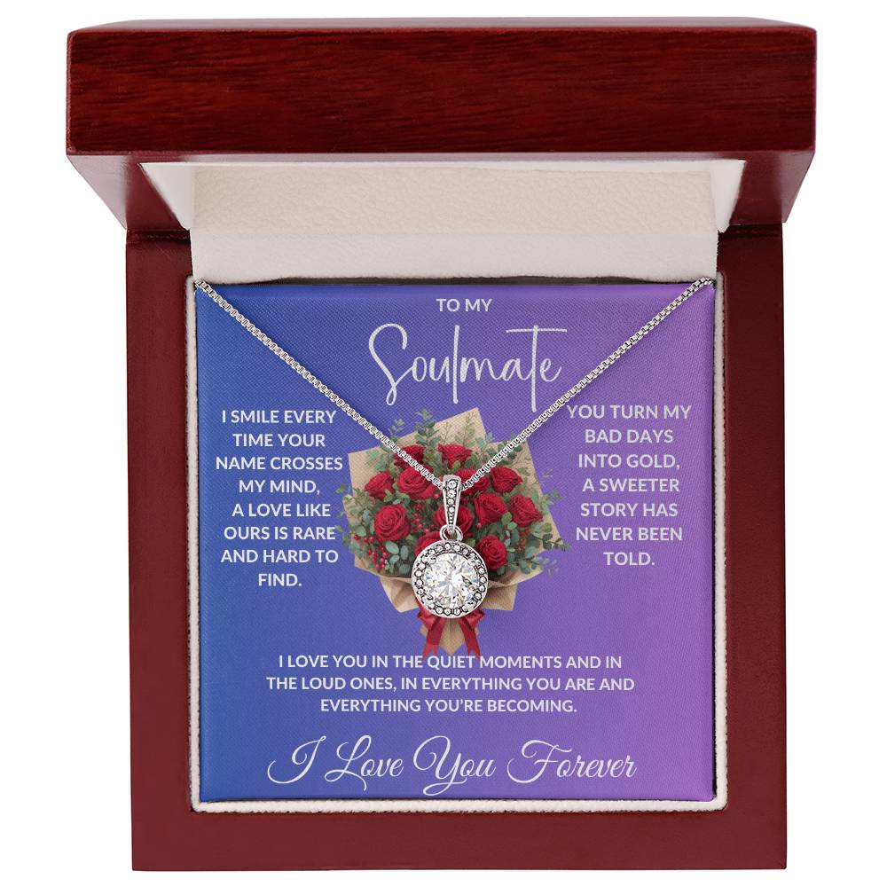 "My Soulmate"- Beautiful Diamond Cut Necklace