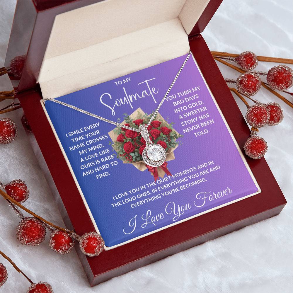 "My Soulmate"- Beautiful Diamond Cut Necklace