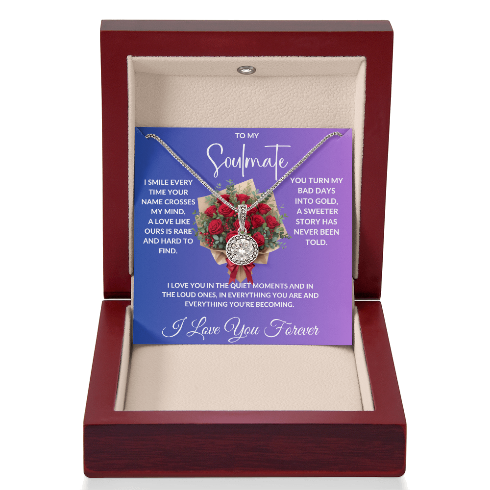 "My Soulmate"- Beautiful Diamond Cut Necklace