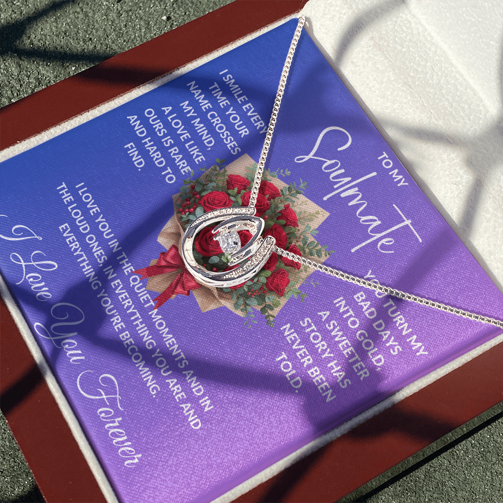 To My Soulmate - Crystal Diamond Cut Necklace