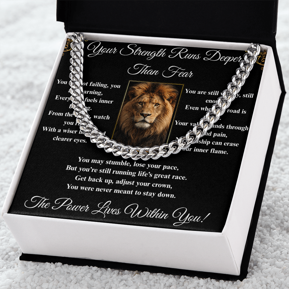 Powerful Spiritual Motivation- Cuban Link Chain