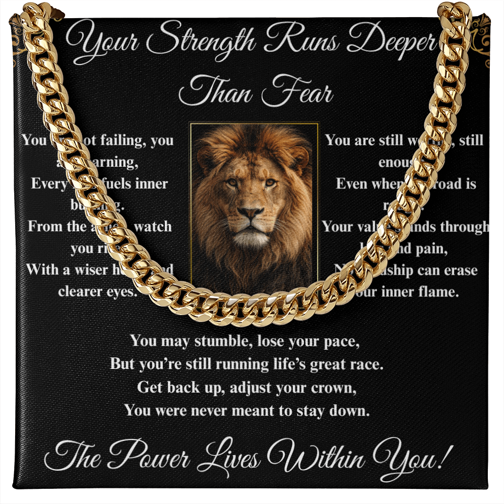 Powerful Spiritual Motivation- Cuban Link Chain