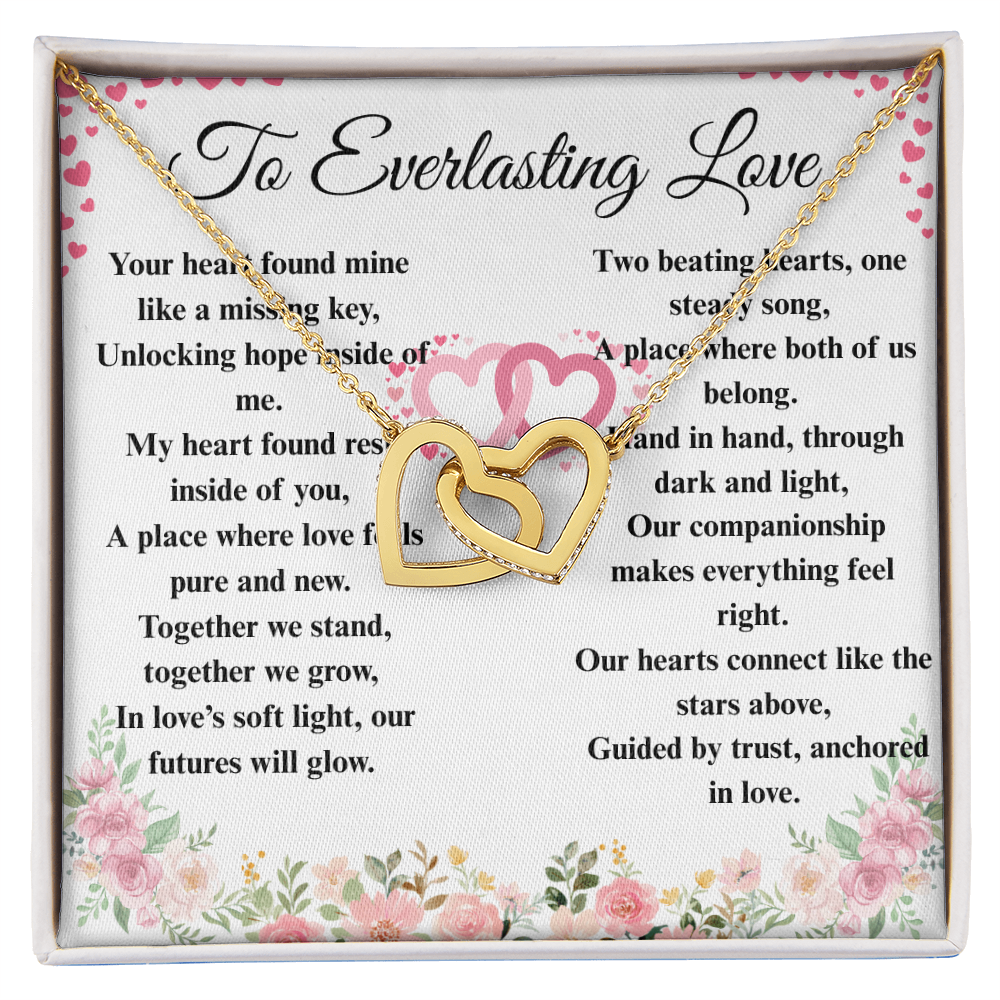 "To Everlasting Love" - Custom Crafted Connected Hearts Necklace
