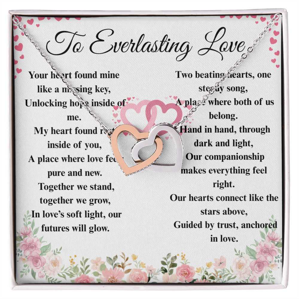"To Everlasting Love" - Custom Crafted Connected Hearts Necklace