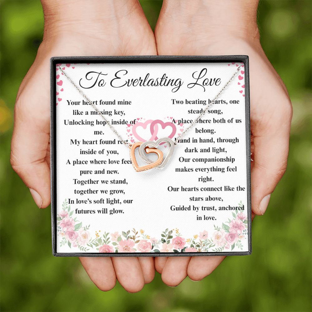 "To Everlasting Love" - Custom Crafted Connected Hearts Necklace