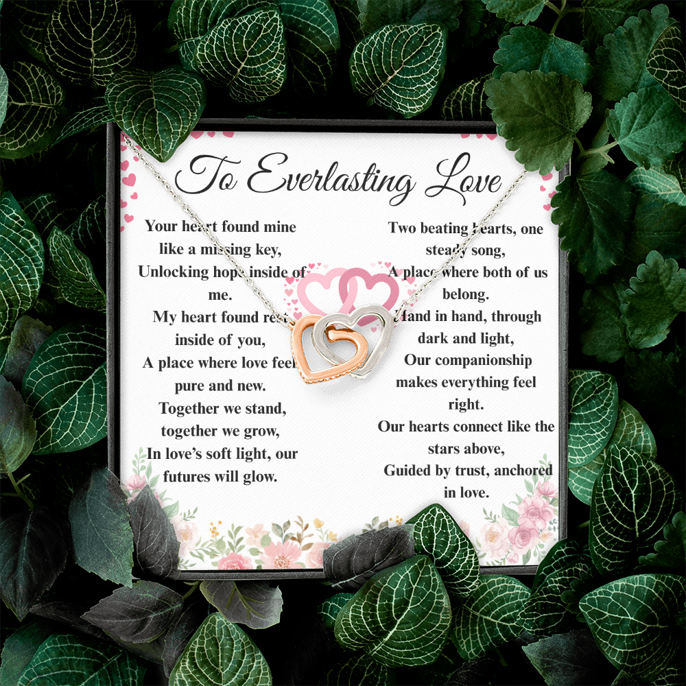 "To Everlasting Love" - Custom Crafted Connected Hearts Necklace