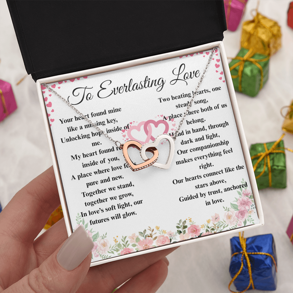 "To Everlasting Love" - Custom Crafted Connected Hearts Necklace