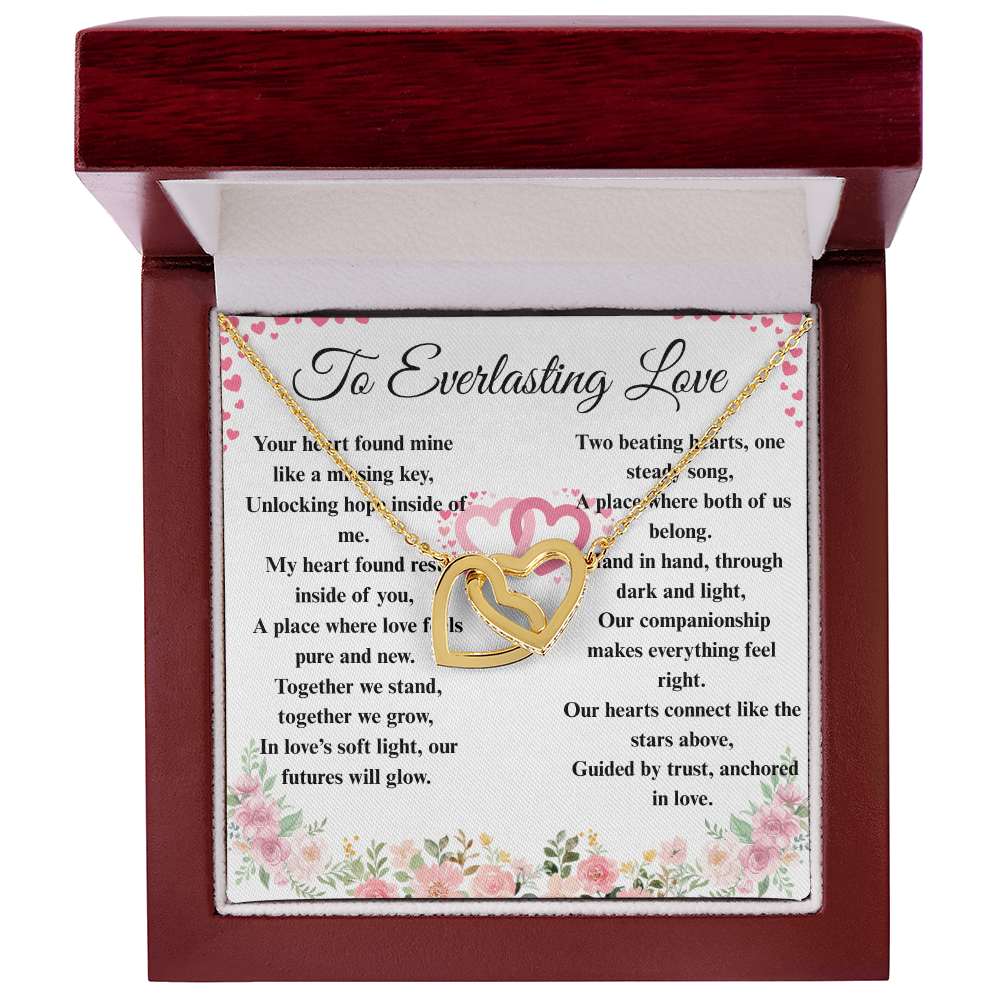 "To Everlasting Love" - Custom Crafted Connected Hearts Necklace
