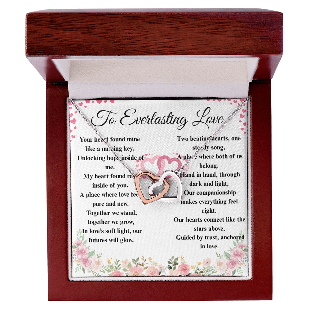 "To Everlasting Love" - Custom Crafted Connected Hearts Necklace