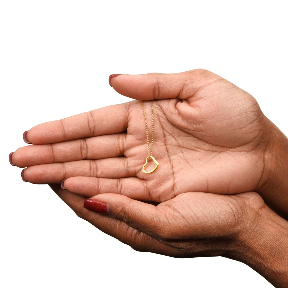 Beautiful  Custom Crafted Heart Shaped Necklace