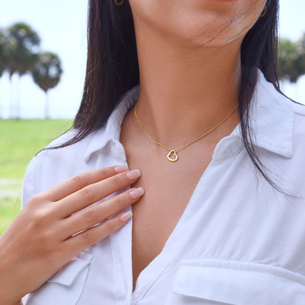 Beautiful  Custom Crafted Heart Shaped Necklace