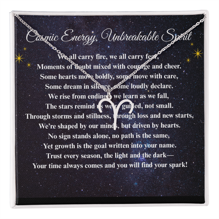 Spiritual Motivation Zodiac Sign - Symbol Necklace