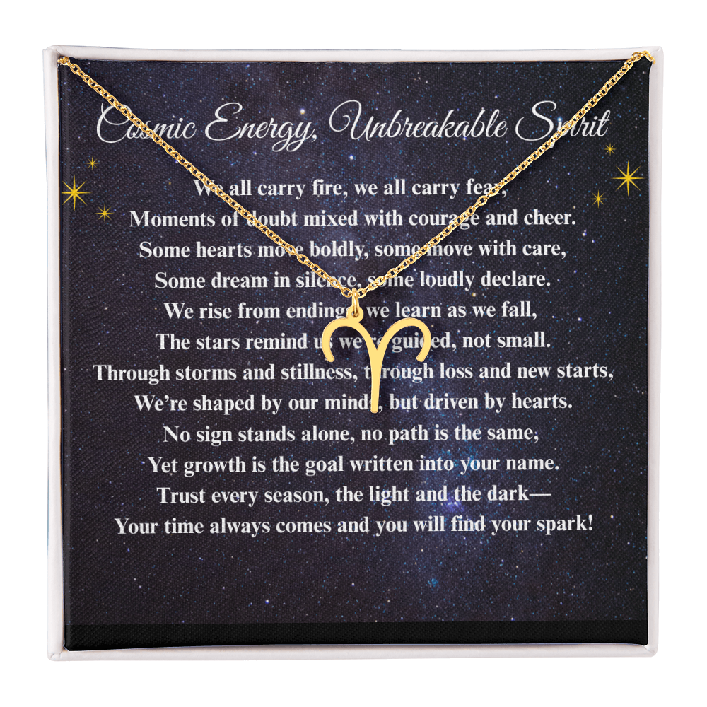 Spiritual Motivation Zodiac Sign - Symbol Necklace