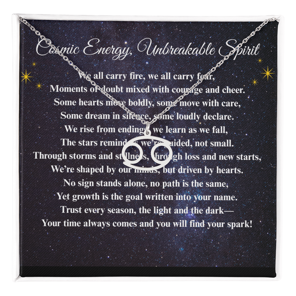 Spiritual Motivation Zodiac Sign - Symbol Necklace