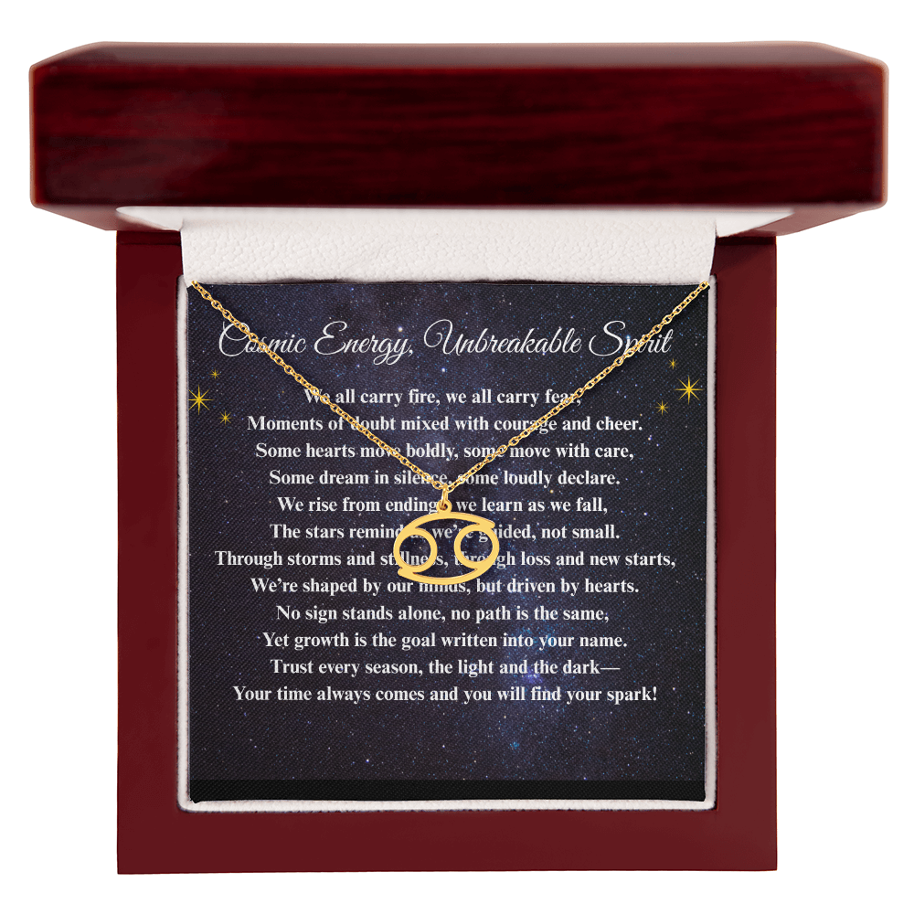 Spiritual Motivation Zodiac Sign - Symbol Necklace