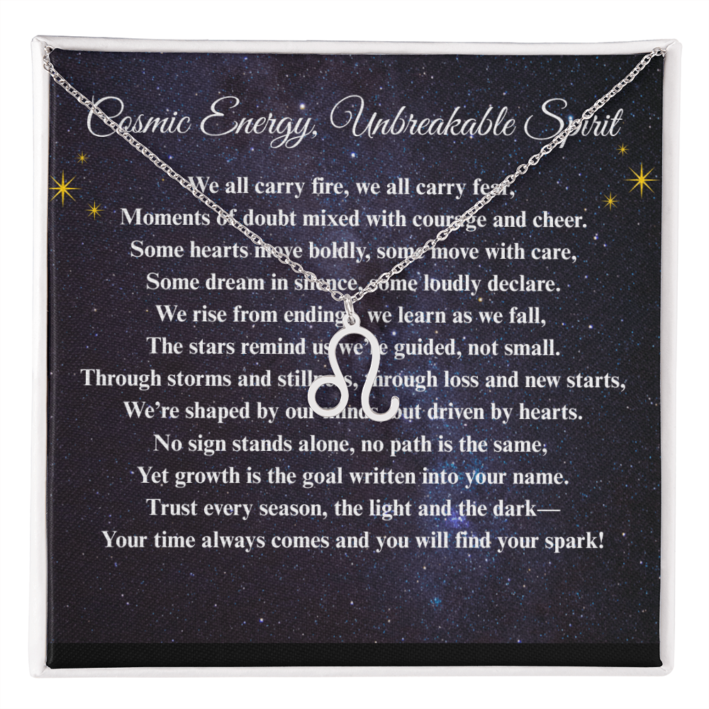 Spiritual Motivation Zodiac Sign - Symbol Necklace