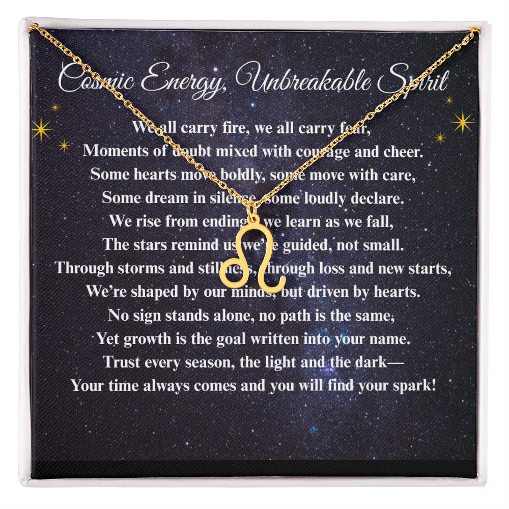 Spiritual Motivation Zodiac Sign - Symbol Necklace