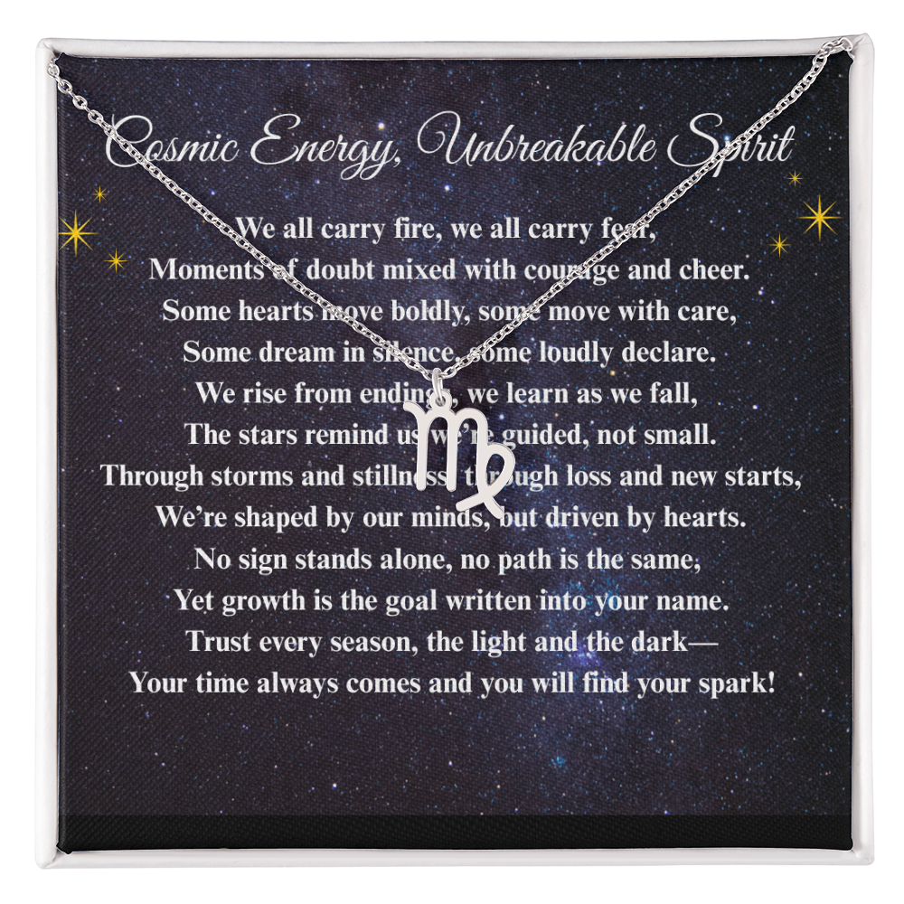 Spiritual Motivation Zodiac Sign - Symbol Necklace