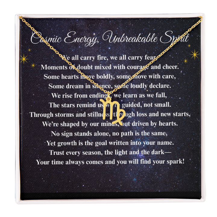 Spiritual Motivation Zodiac Sign - Symbol Necklace