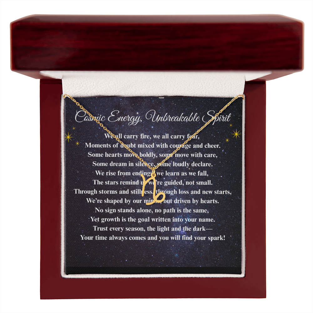 Spiritual Motivation Zodiac Sign - Symbol Necklace